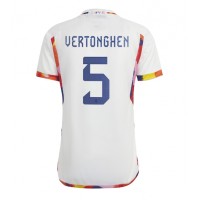 Camiseta Bélgica Jan Vertonghen #5 Visitante Equipación Mundial 2022 manga corta